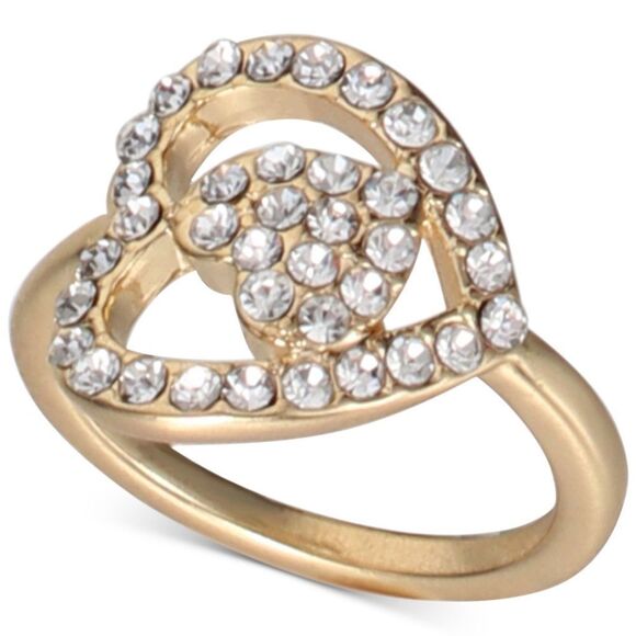 INC International Concepts Gold and Silver Sparkling Ring - Picture 1 of 3